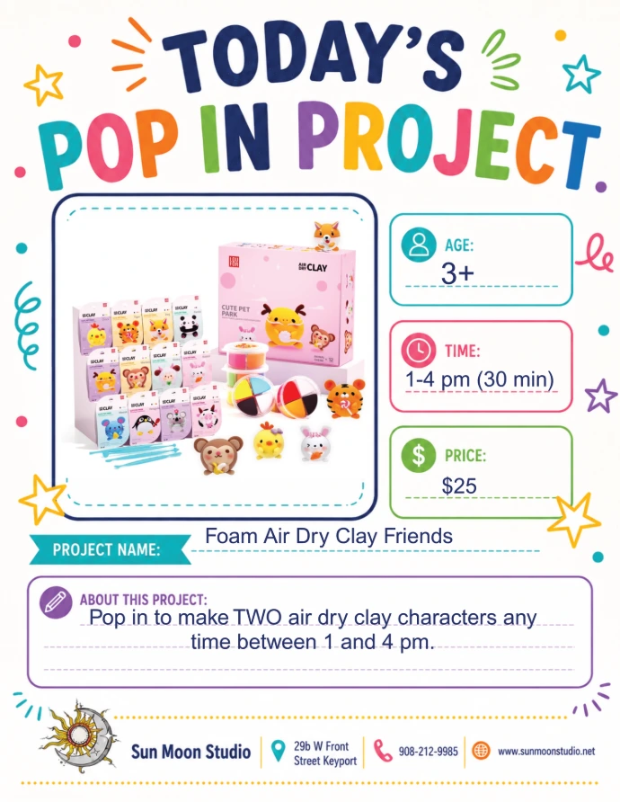 Kids pop up activity