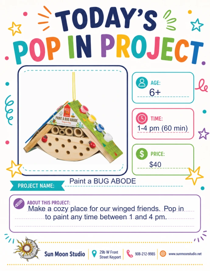 Kids pop up activity