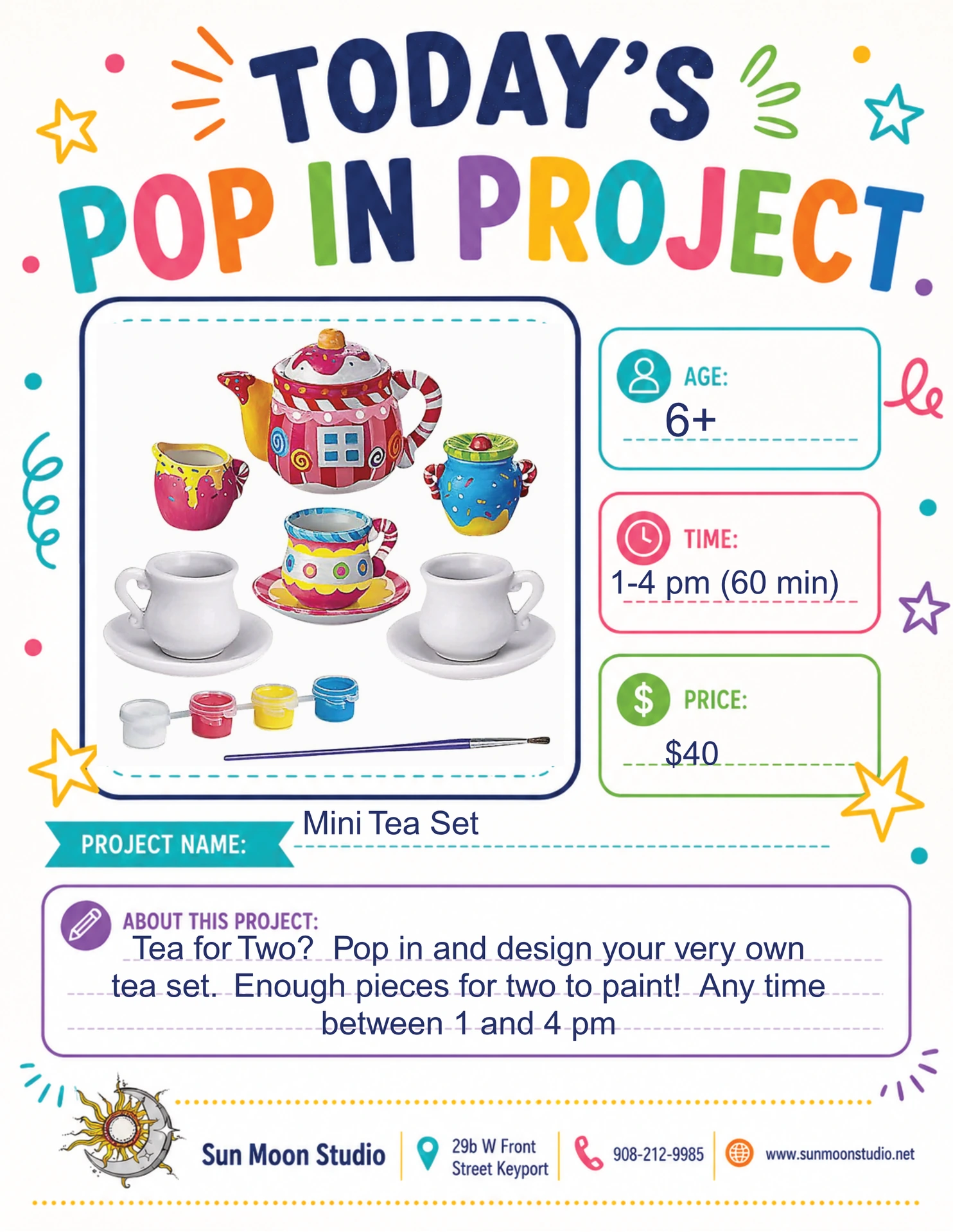 Kids pop up activity