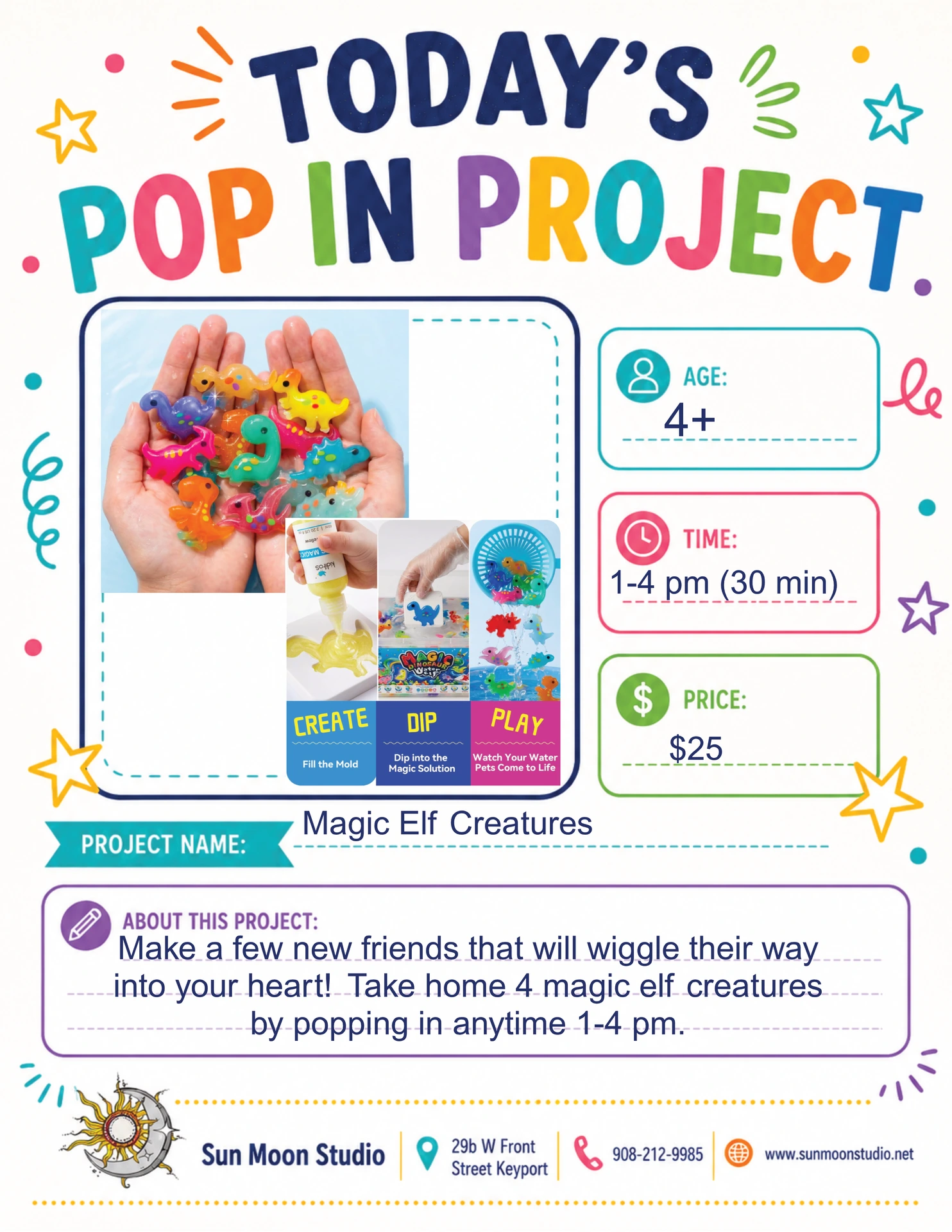 Kids pop up activity