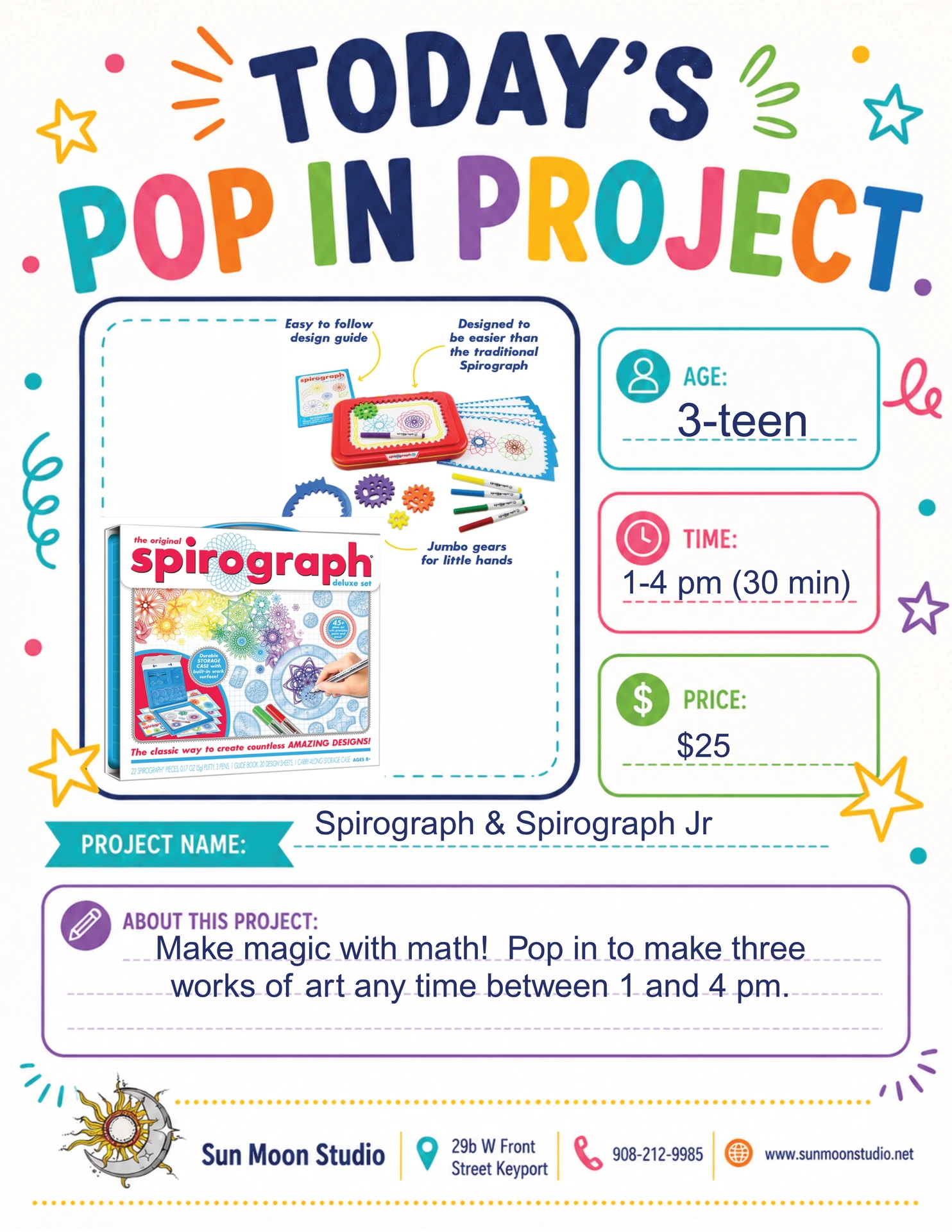 Kids pop up activity