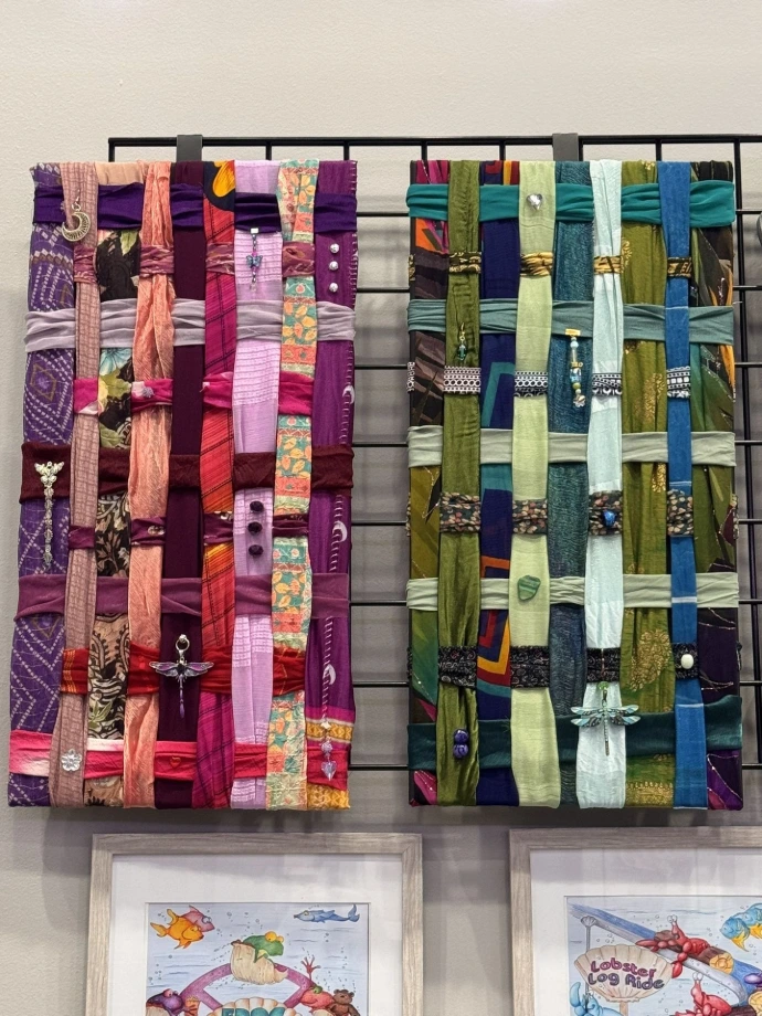 fabric texture art piece