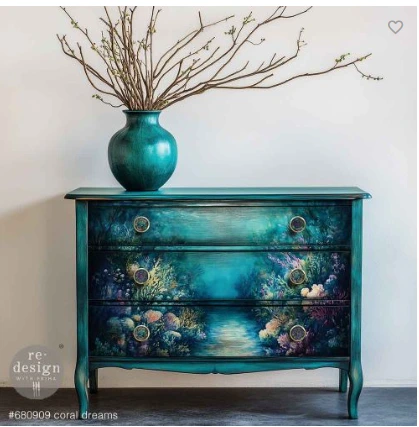 Fiber decoupage paper example