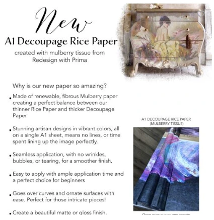 decorative rice decoupage paper