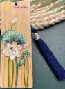 CLOISONNE BOOKMARK - Lotus (A)